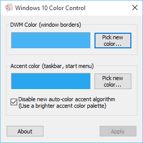 Change windows 8 color scheme for kids